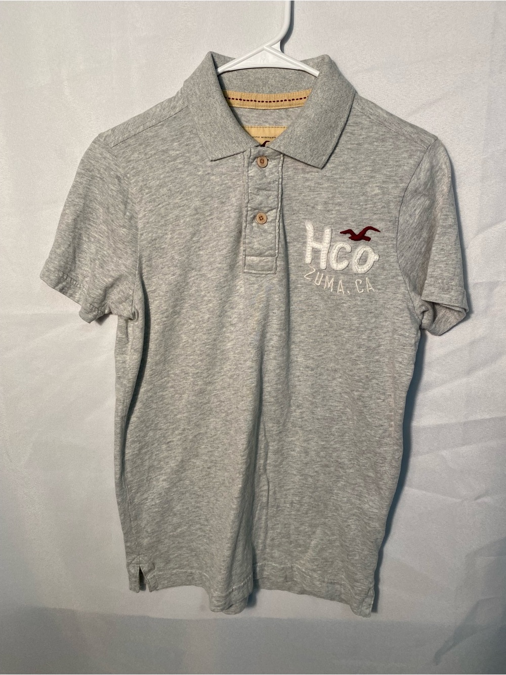 Hollister Y2K Men’s Gray HCO Polo Shirt